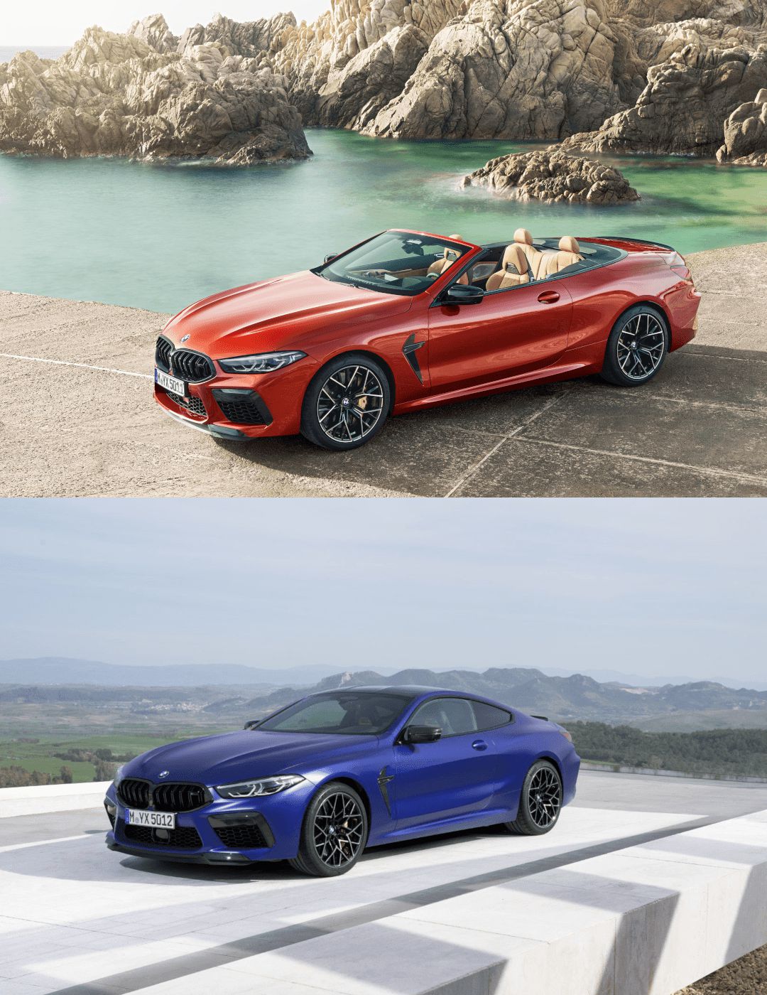 Nové BMW M8 Coupé a BMW M8 Competition Coupé. Nové BMW M8 Cabrio a BMW M8 Competition Cabrio.