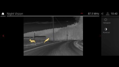 6UK. BMW Night Vision - systém nočního vidění včetně rozpoznávaní osob