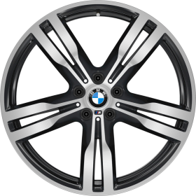 21H. 20 BMW M kola z lehké slitiny Double-spoke 648 M s kombinovanými pneumatikami, Bicolour, Runflat, Orbit Grey