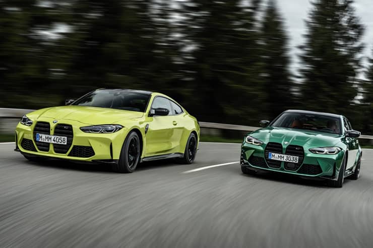 BMW M3 Sedan a BMW M3 Competition Sedan. BMW M4 Coupé a BMW M4 Competition Coupé.