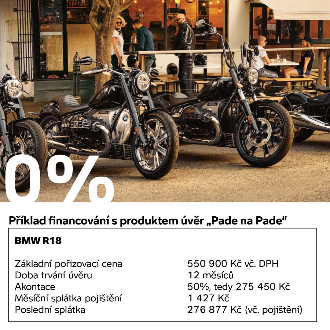 Financování BMW Motorrad s 0 % navýšením